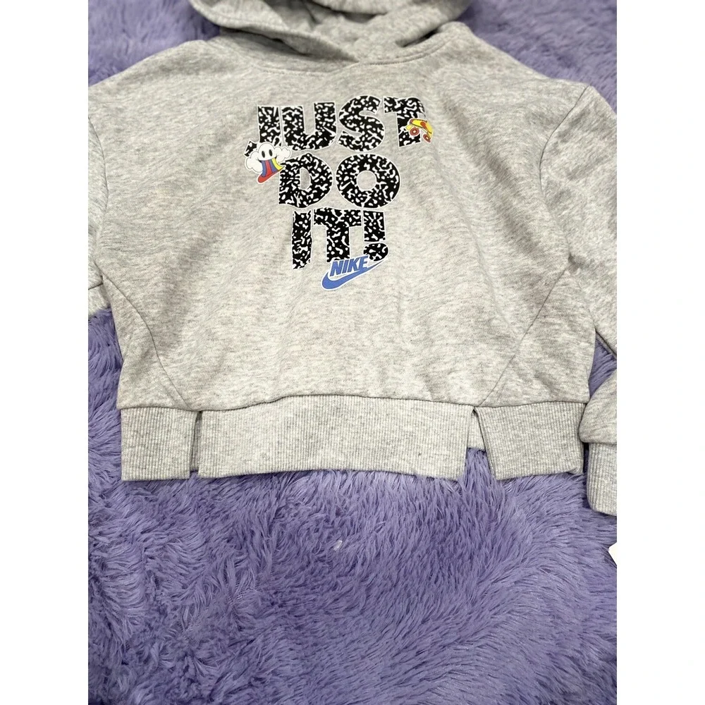 NWT Nike Girl's Cropped Pullover‎ Sweatshirt Pants Leggings 2pc Set Size 6